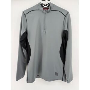 Nike Pro Fitted Half Zip Pullover Gray Long Sleeve Running‎ Top Mens Medium